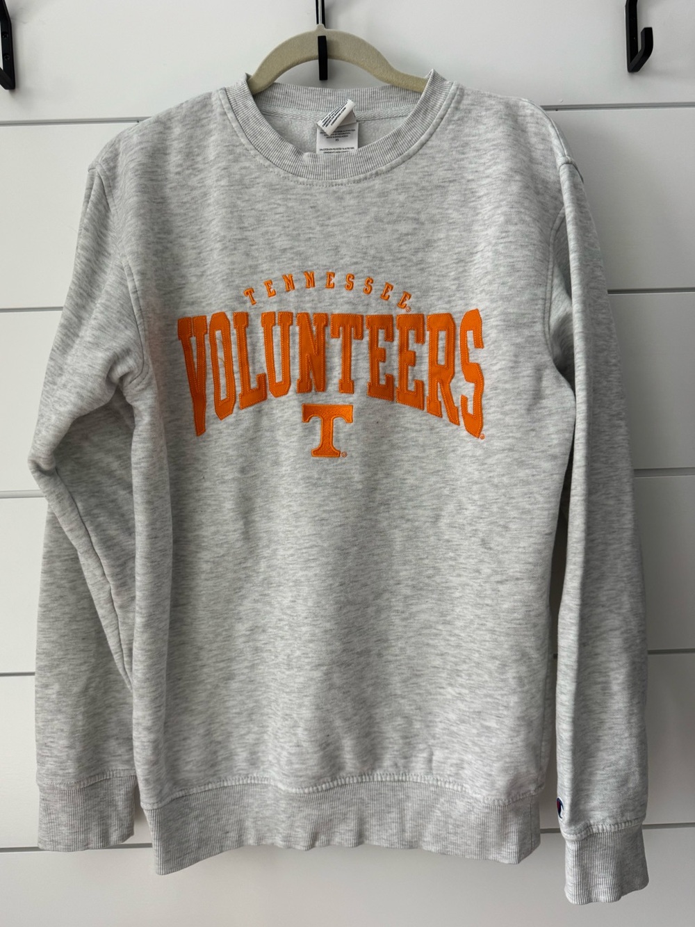 Champion Gray Sweatshirt with Orange Tennessee Volunteers Logo